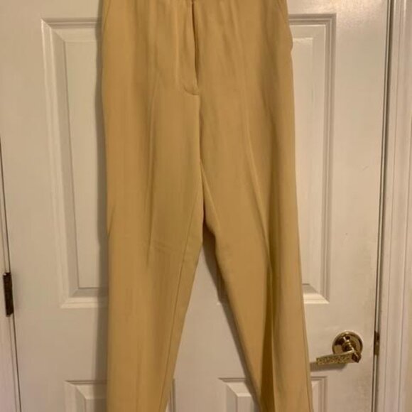 David Brooks, yellow silk tank top and matching pants, size S - Picture 3 of 4